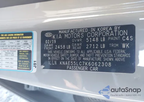 2019 Kia Stinger Gt2 from USA, damaged, VIN KNAE55LC7K6062308